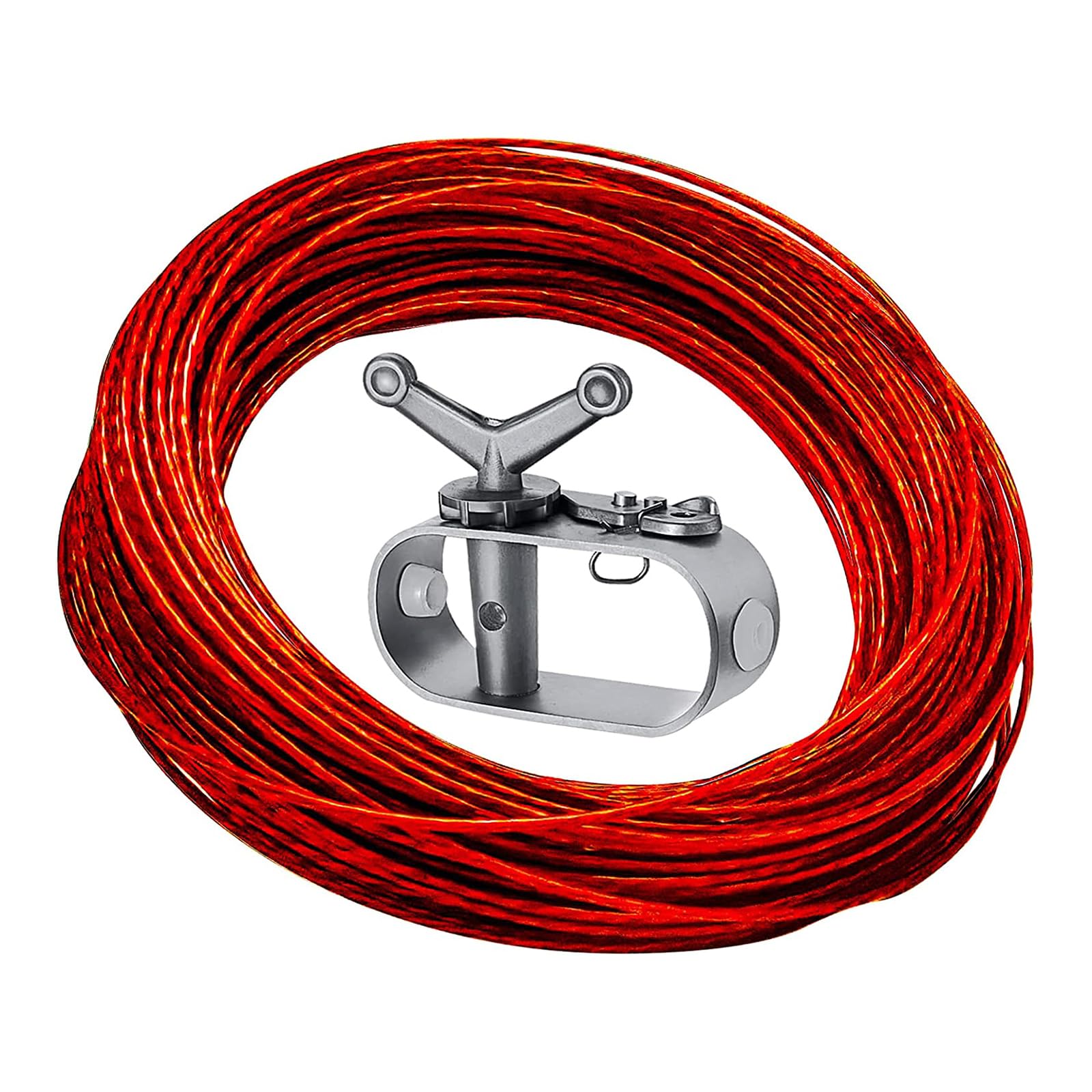 Kalttoy Multicolor Aluminum Wire Tightener With 100Ft Polystyrene Varnished Steel Cord For Over Ground Pool Canopies Air Immune Pool Protect Fastening Structure