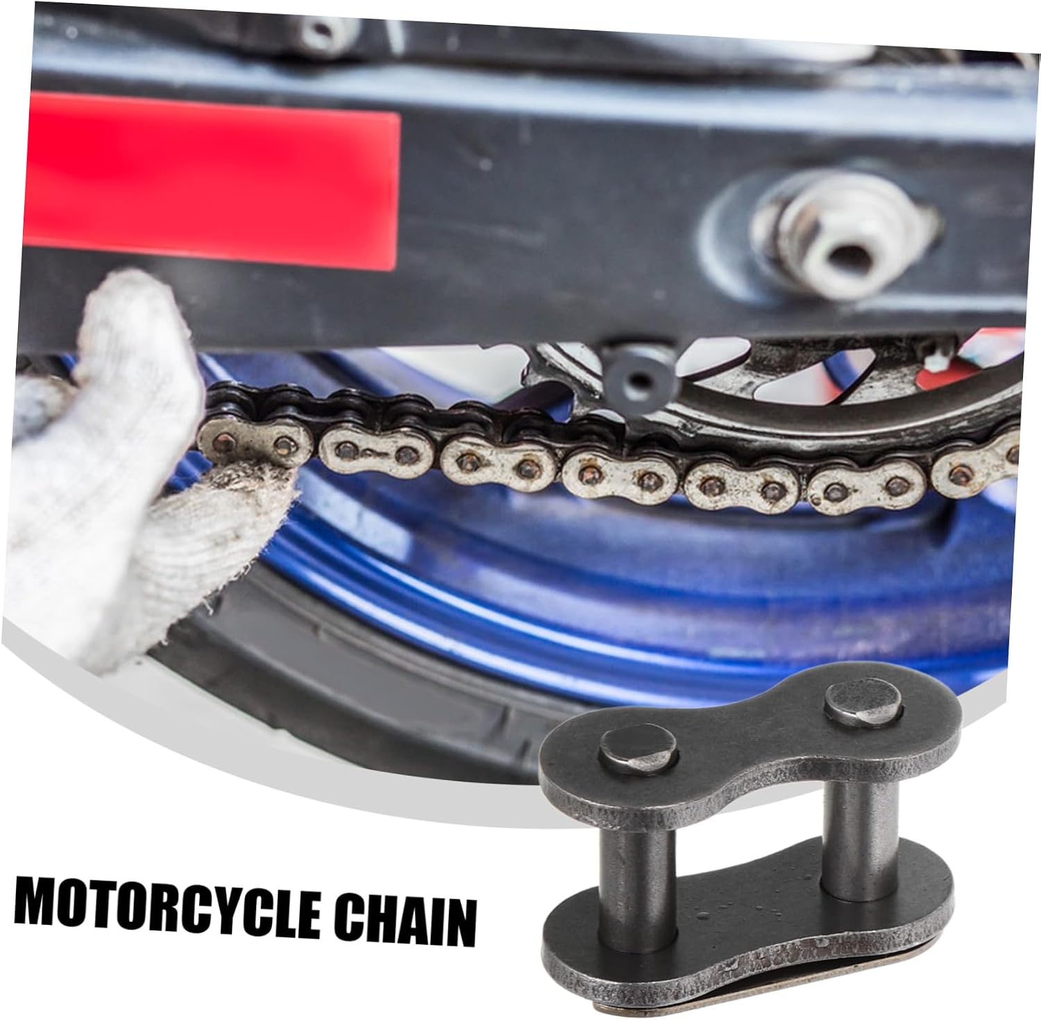4pcs 520 Motorcycle Chain Connector Links Set Heavy-Duty Roller Chain Accessory for Dirt Bikes ATVs and Motorcycles and Maintenance