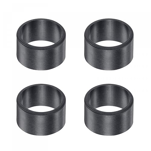 Miniatura 14 de uxcell Rodamientos de manga 0.236 in Diámetro 0.315 in OD 0.236 in Longitud POM Envueltos Bujes sin aceite Negro 4pcs