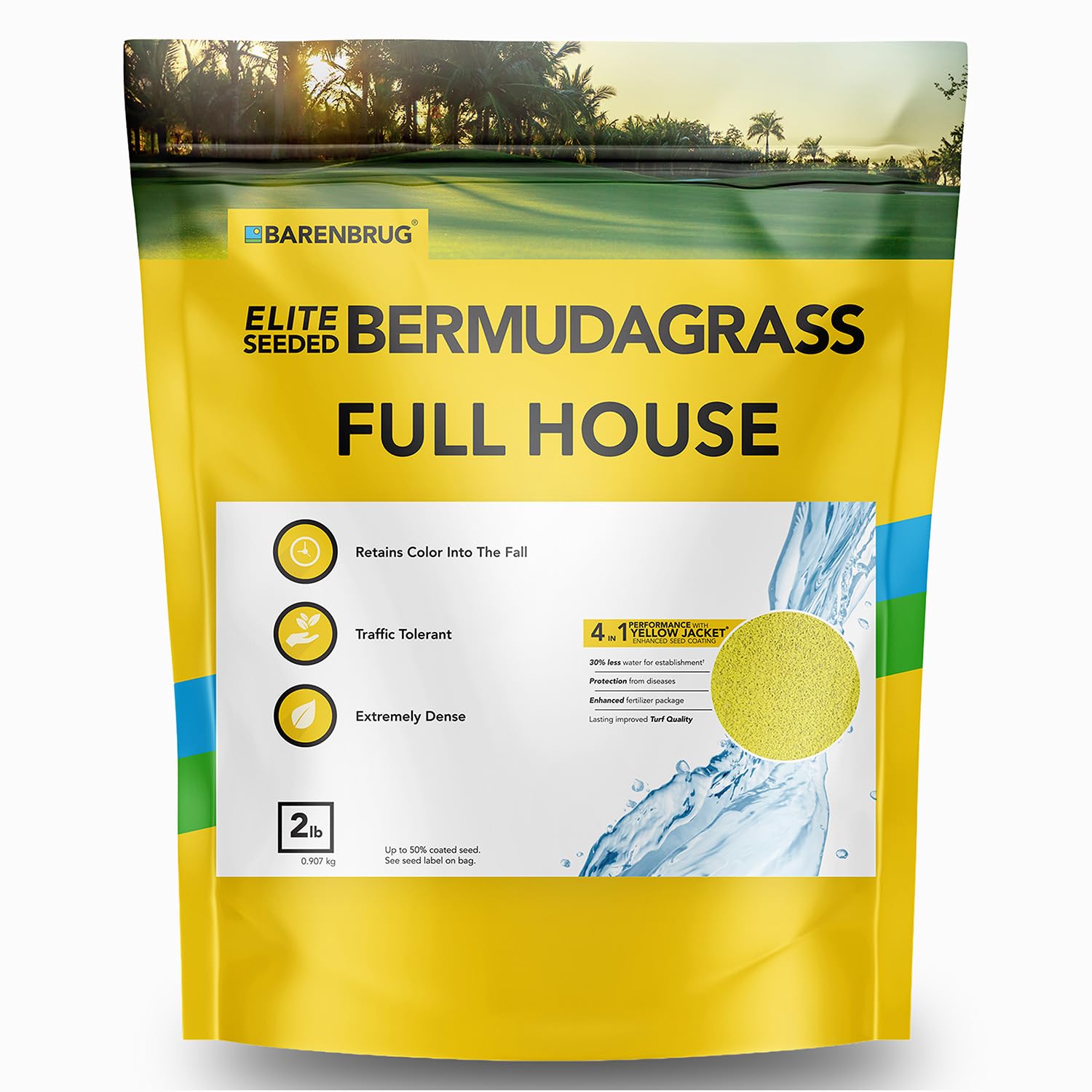 Outsidepride Full House Bermuda Grass Seed Mix, 2 lbs