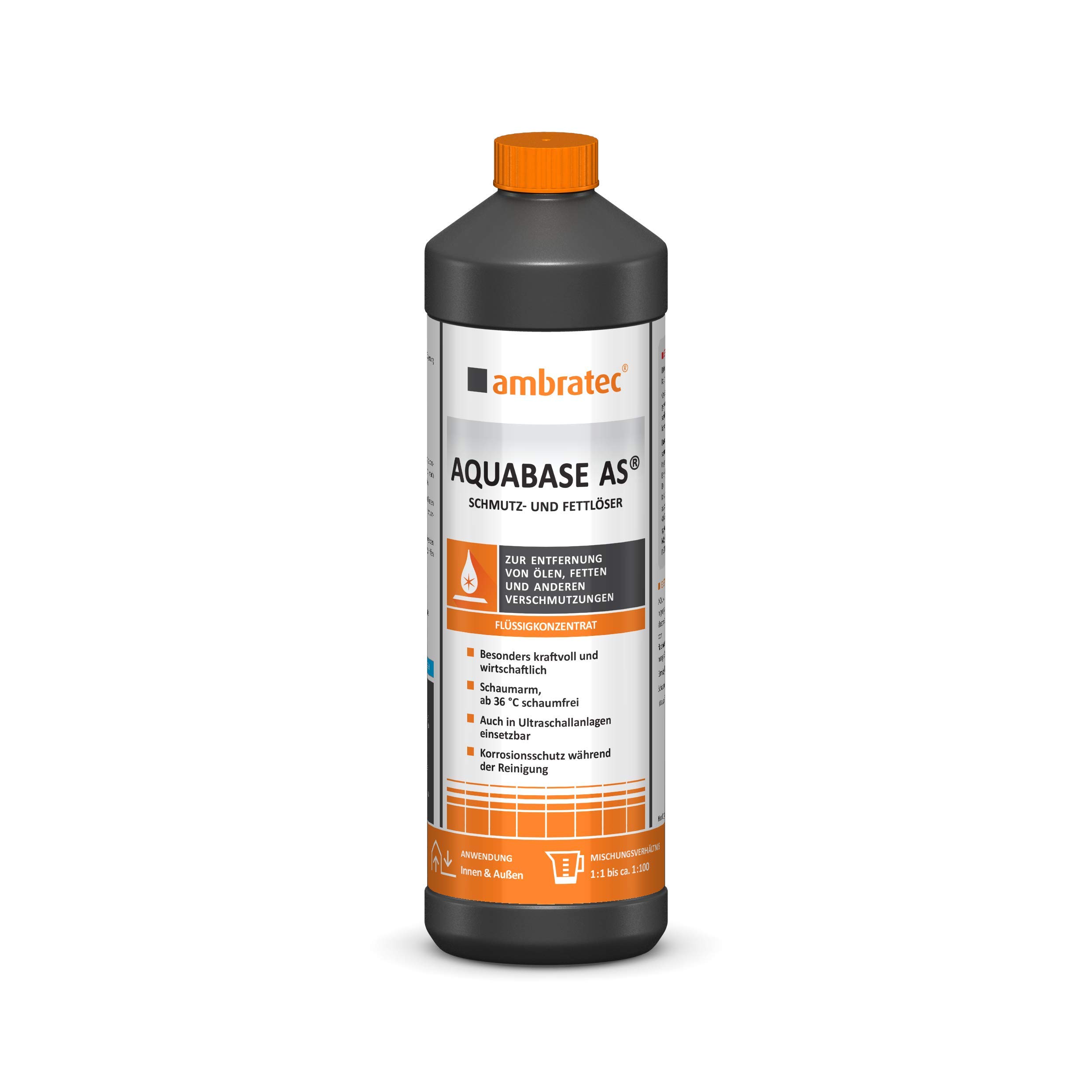 Ambratec AQUABASE AS® 1 Liter Konzentrat – Korrosionsschutz Entfettung Maschinenreinigung