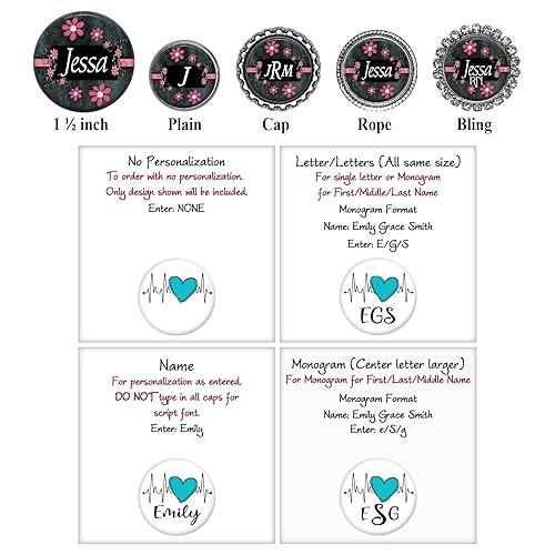 Miniatura 2 de Pink Flowers Badge Reel - 10 Colors - Personalized Retractable ID Holder Floral Nurse Gift - You Fully Customize