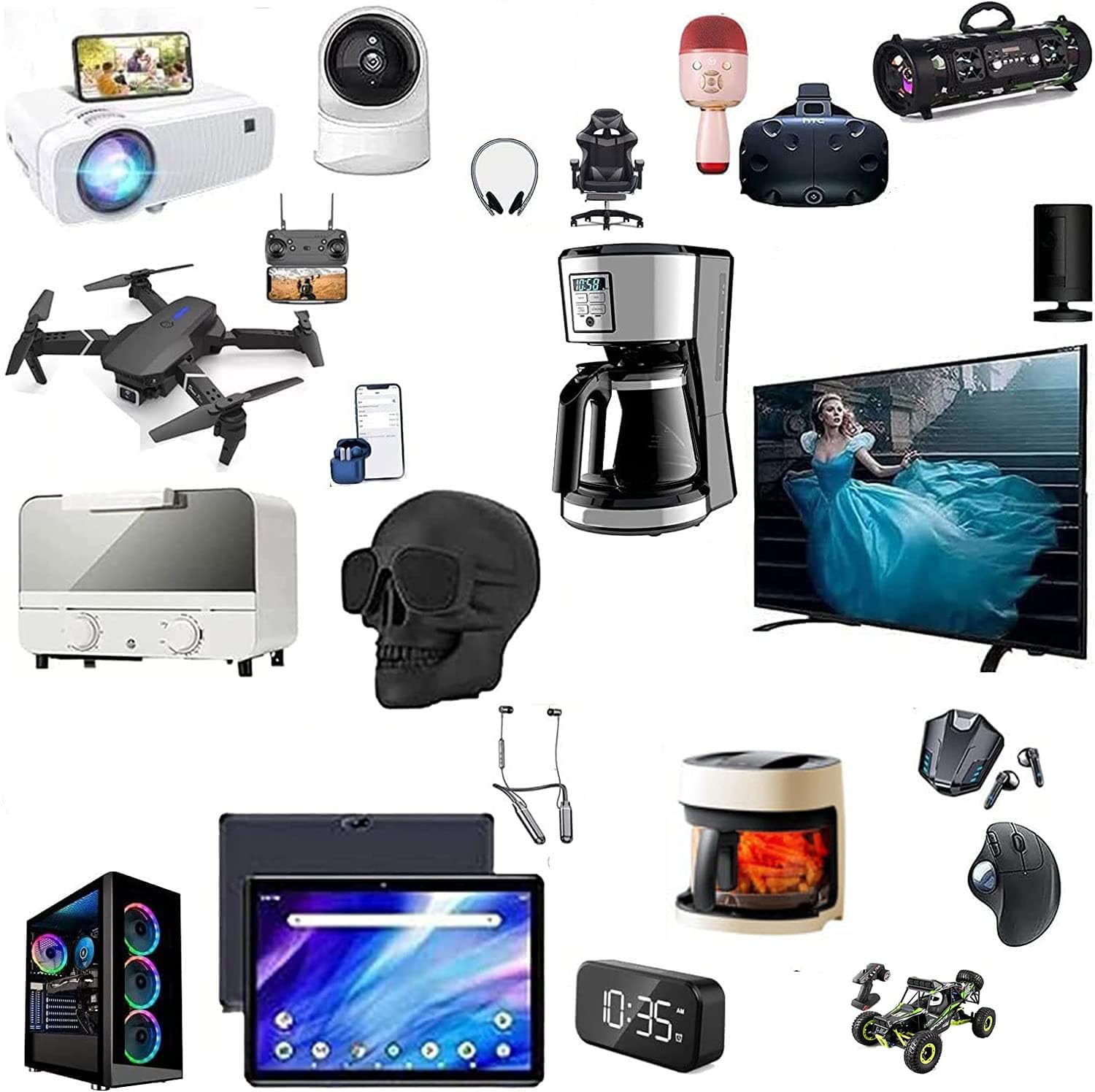 Palet De Juego De Productos Electrónicos,un Juego de 5-40 Multimedia,Productos Mixtos, Cajas de Regalo kk16