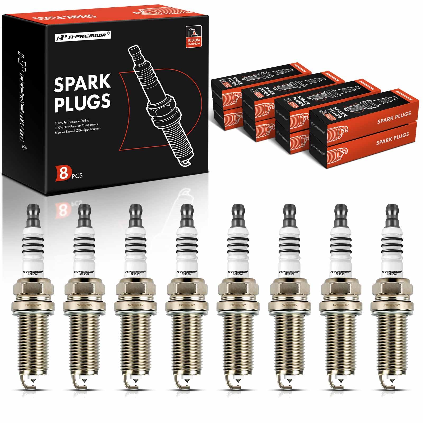 Amazon.com: A-Premium Iridium Platinum Spark Plugs (Pack of 8