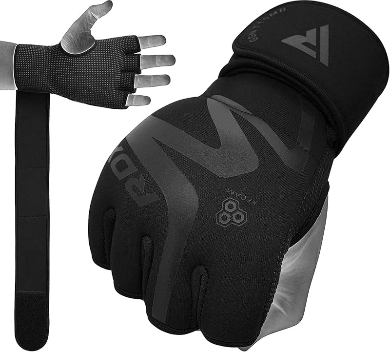 Guantes Interiores De Boxeo Vendas para Manos Hombres Mujeres, Diseño Híbrido Entrenamiento De Levantamiento De Pesas En Gimnasio, Soporte De Muñeca De 50 Cm De Largo, Manoplas De Neopreno, Entrenamiento De Artes Marciales MMA Muay Thai, Perforación De Kickboxing