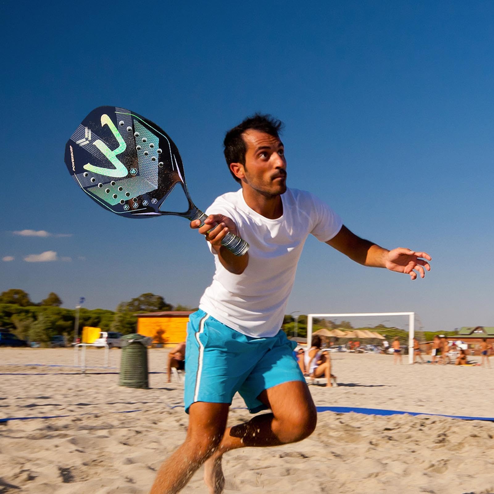 Raccorda da spiaggia, racchetta da tennis a paddle -Racconta a da spiaggia | in fibra di carbonio in fibra di carbonio -con racchetta per in schiuma, borsa da trasporto, forniture per pallin