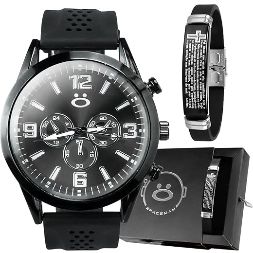 Relógio Masculino Grande Preto Social Analogico Original + Pulseira Casual Elegante - Presente Religioso