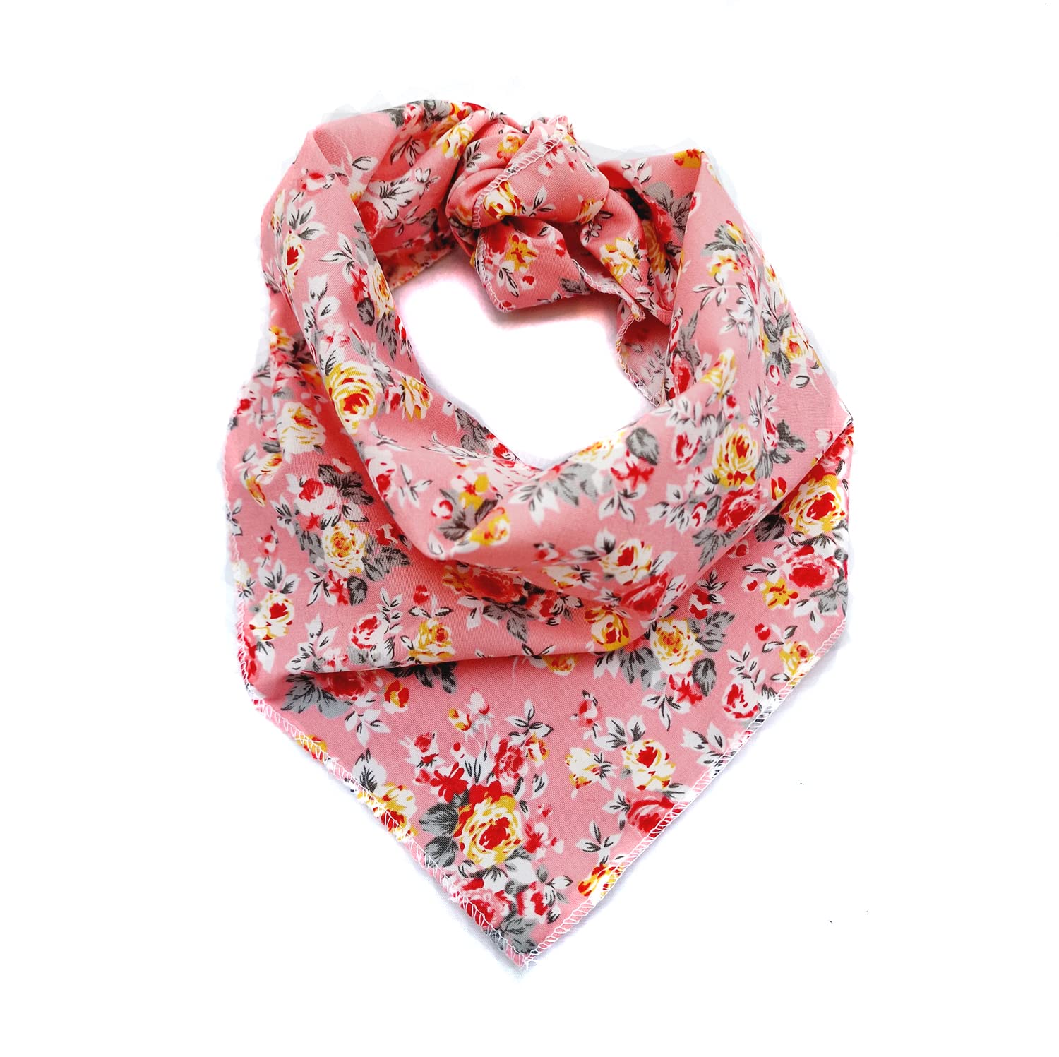 Pet Pooch Boutique Vintage Bandana for Dog, X-Small/Small, Pink