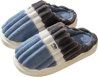 Amazon.com: AIHOU Pantuflas peludas para mujer, sin cordones, con puntera  cerrada, cálidas, para invierno, para casa, esponjosas, para interiores y  exteriores : Ropa, Zapatos y Joyería