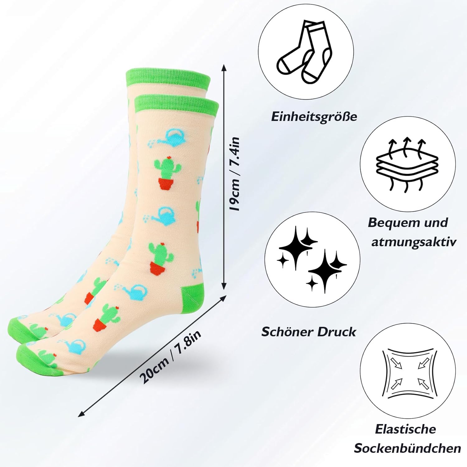 Gardening Gifts for Women and Girls Funny Plant Gifts for Plant Lovers Cactus Themed Socks Accessories Presents Christmas Stocking Stuffers Birthday Graduation Mothers Day Galentines Gift - Image 6