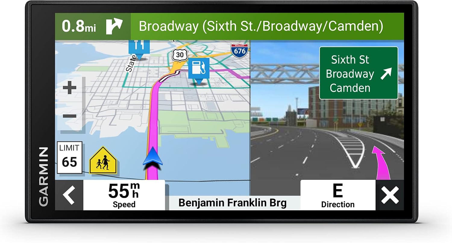 DriveSmart 66, 6-inch Car GPS Navigator with Bright, Crisp High-Resolution Maps and Garmin Voice Assist