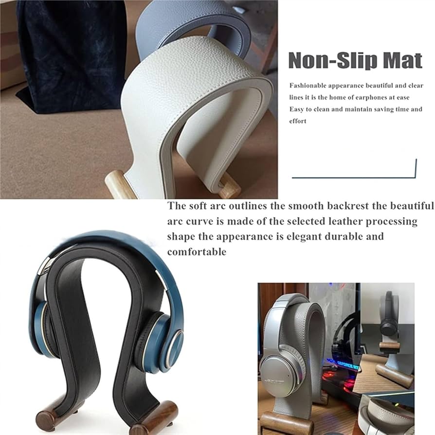 Amazon.co.jp: ヘッドセットスタンド レザーヘッドフォン