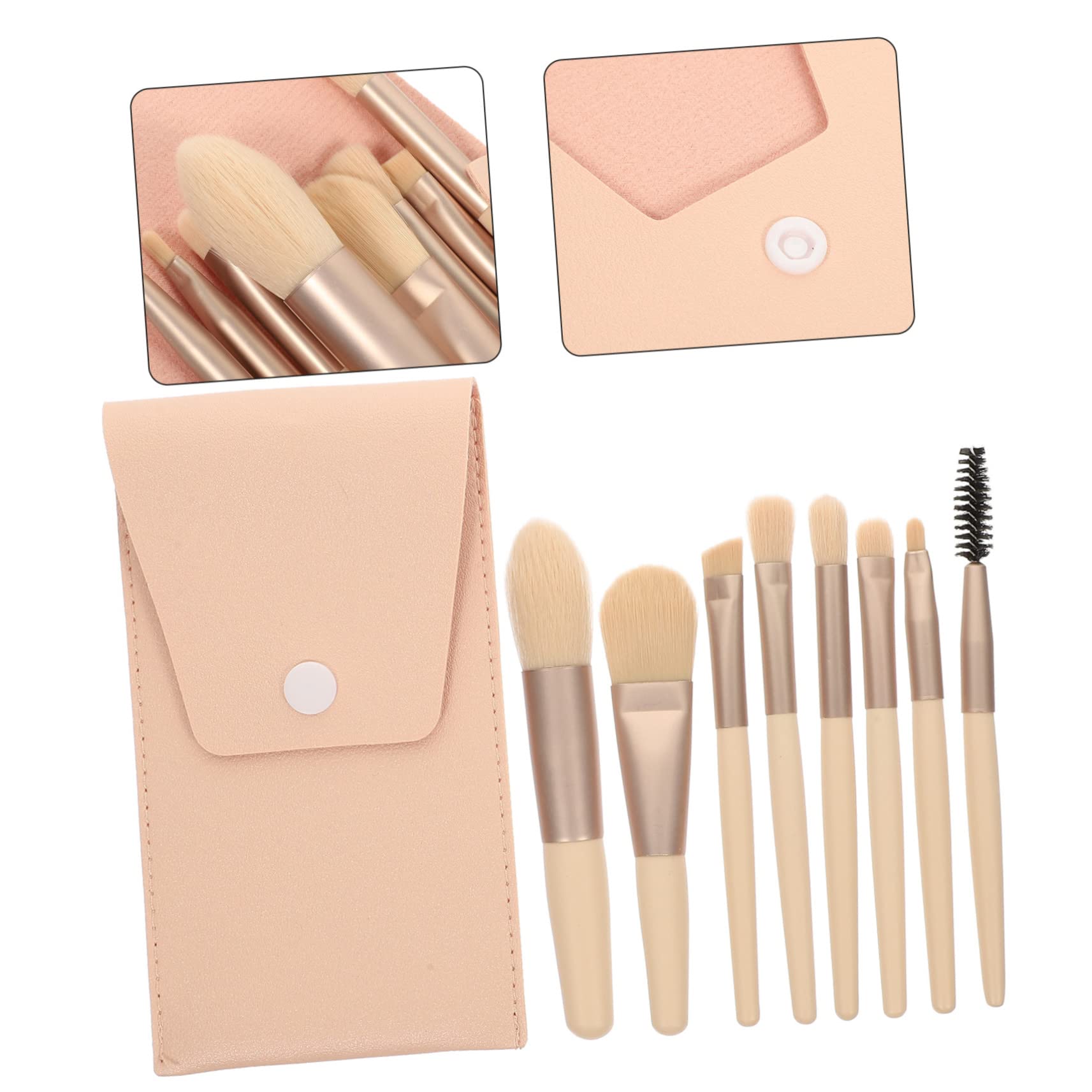 minkissy 5 Sets Make-up Pinsel Und Werkzeuge Set Lidschatten Alicators Make-up Kit Frauen Schönheit Werkzeuge Geschmeidig Make-up Pinsel Farbe Tragbare