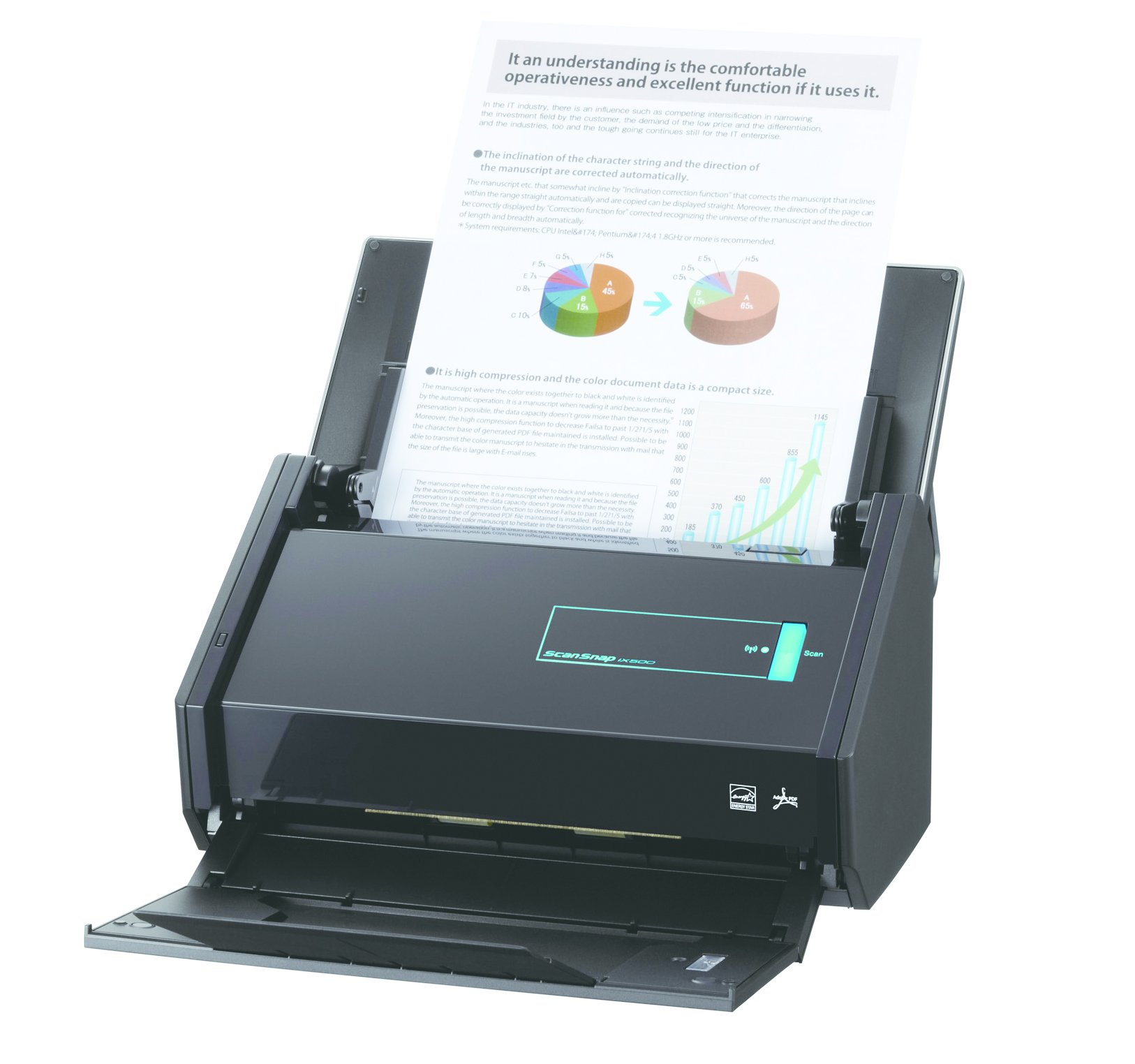 Fujitsu ScanSnap iX500 Deluxe Bundle Scanner for PC