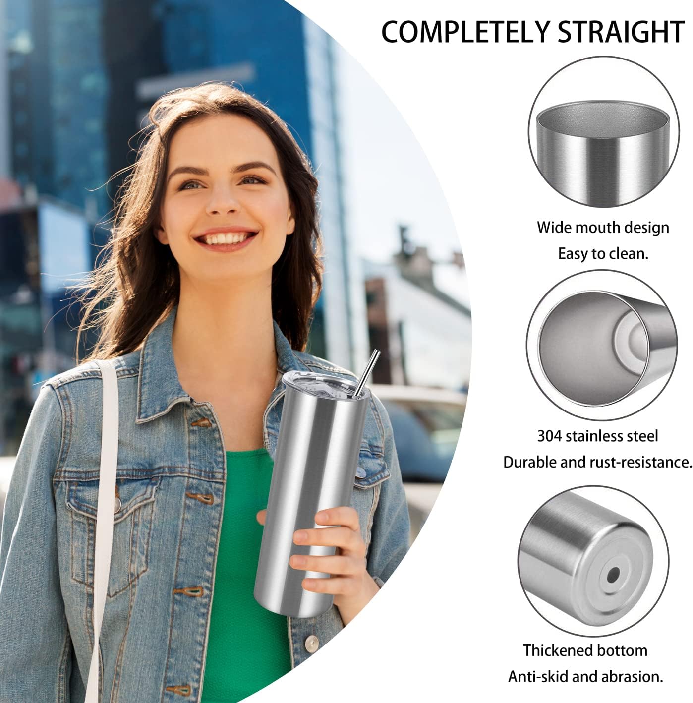 Elevate Every Sip: Review of the 8 Pack Stainless Steel Slim Tumblers