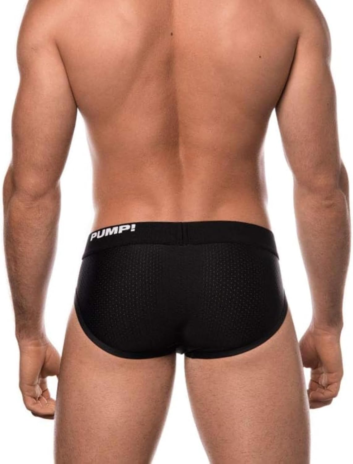 Pump! Classic Black Brief Men's Designer Briefs | Athletic Style Underwear with Supportive Fit