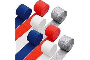 Vibrant 4th of July Streamers for Patriotic Festivities