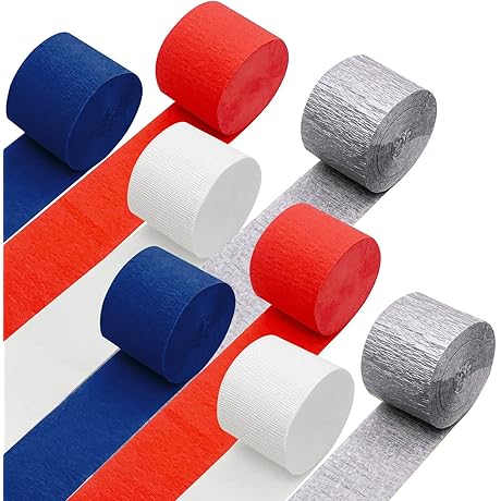 Vibrant 4th of July Streamers for Patriotic Festivities
