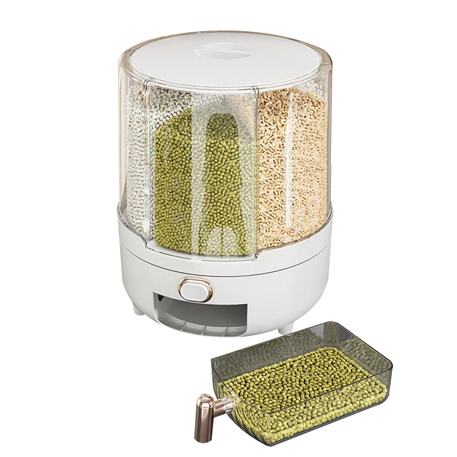 Distributeur de riz – 23,5 x 25 cm, rotatif à 360 degrés, distributeur de