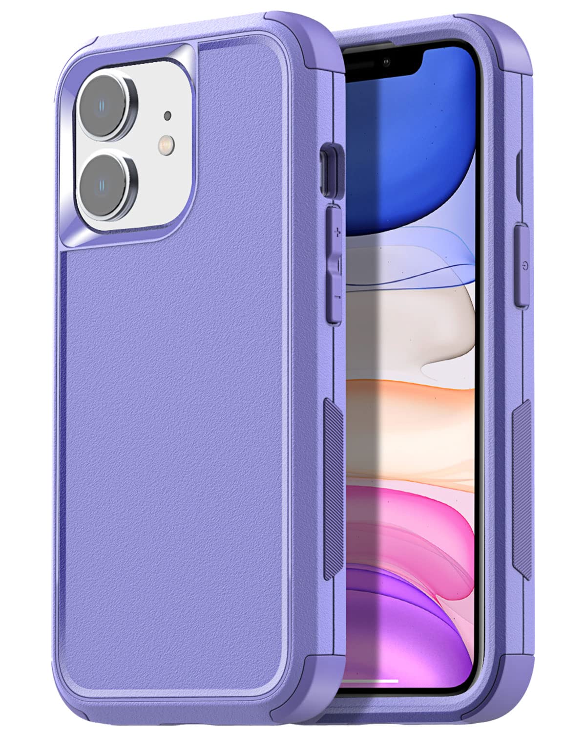 AICase Rugged Case for iPhone 11,Heavy Duty 3-Layer Pocket-Friendly Durable Military Grade Protection Shockproof/Drop Proof Protective Cover for