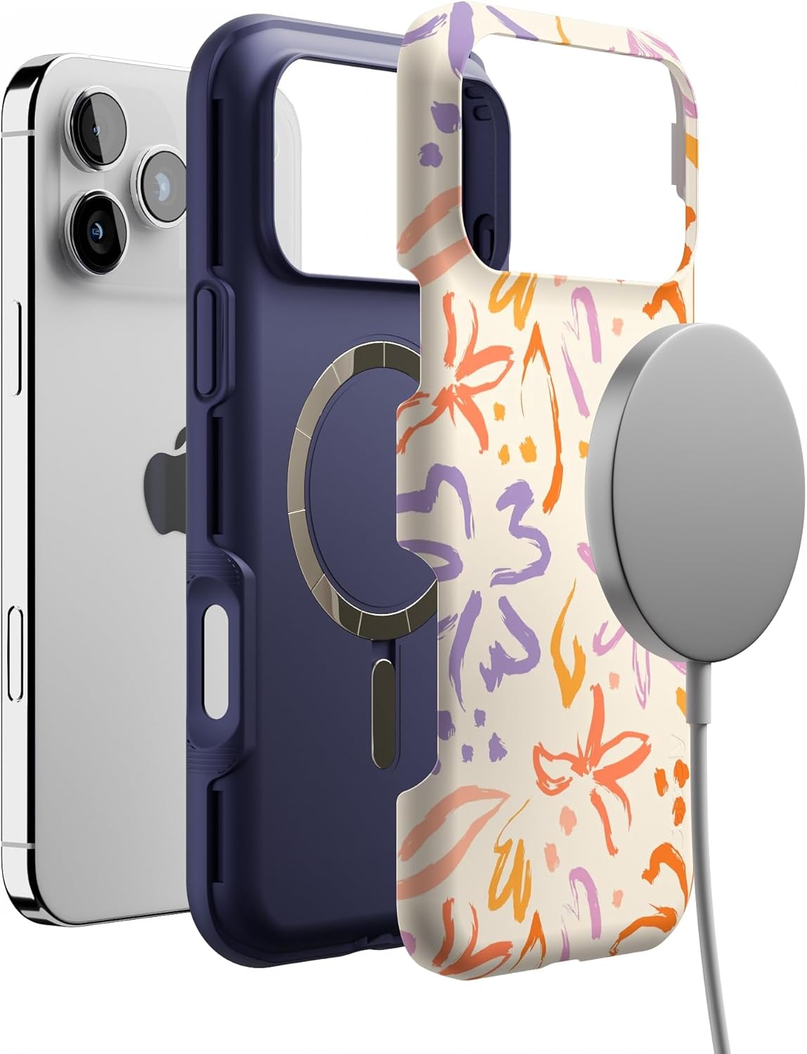 Casely iPhone 17 Pro Max Case | Hibiscus Blooms | Hawaiian Floral | Bold Protective Design | Compatible with MagSafe