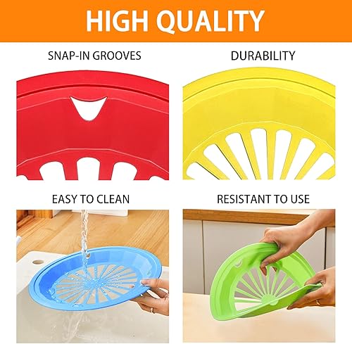 Miniatura 10 de EBIGIC Soportes para platos de papel 8 paquetes de 10 pulgadas soportes reutilizables de plástico blanco resistentes para picnic fiesta y cena