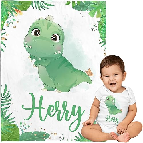 Miniatura 23 de Mantas de bebé personalizadas de animales, manta de bebé personalizada de jirafa de elefante león, manta de bebé safari con nombre para niños, manta