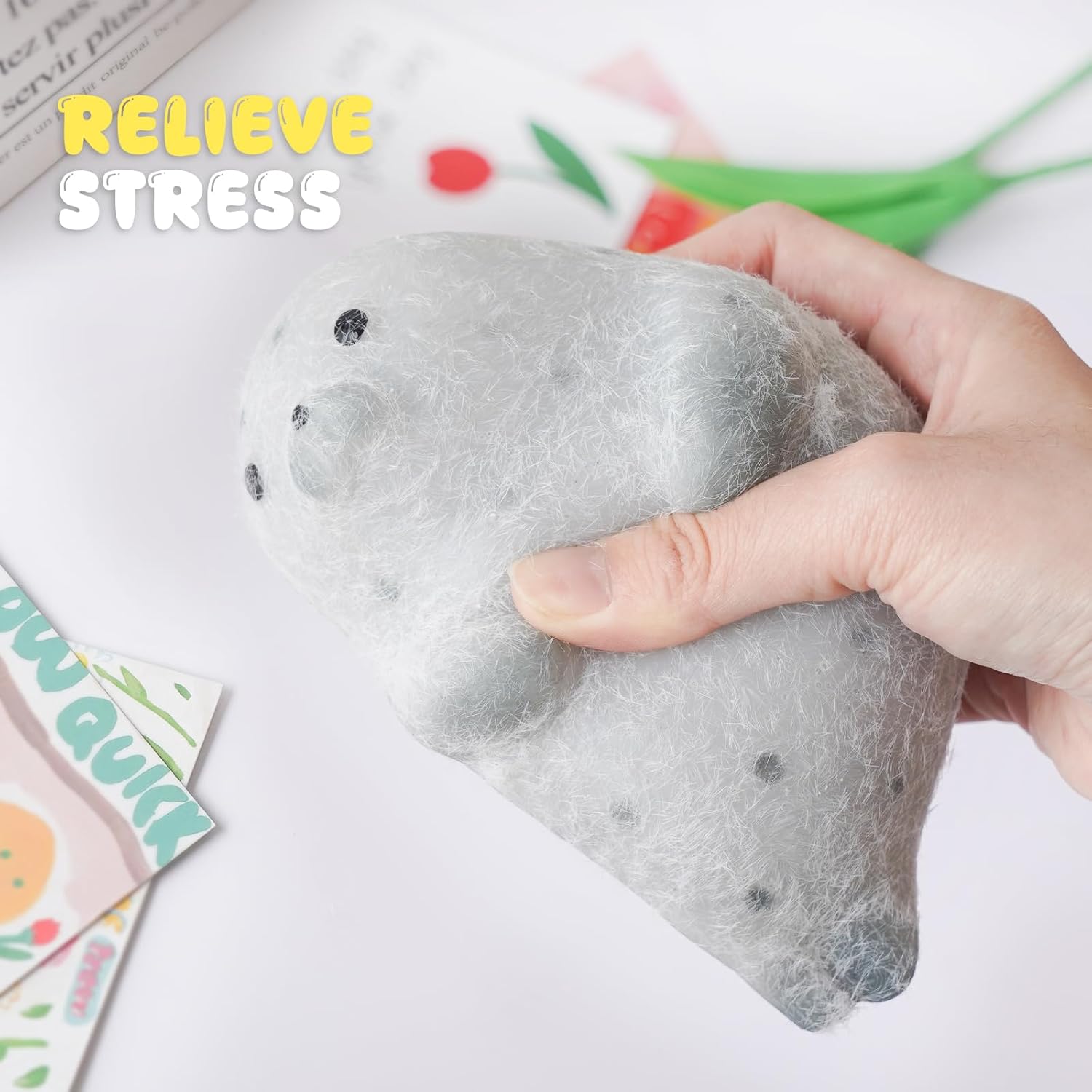 Taba Squishy Toys,Valentines Cat Paw Cute Kawaii Squeeze Toys ,Sticky Squishy Fidget Toys Silicone Squeeze Toy for Stress Relief,Cute Soft Toys,Best Valentines Gift for Anniversary