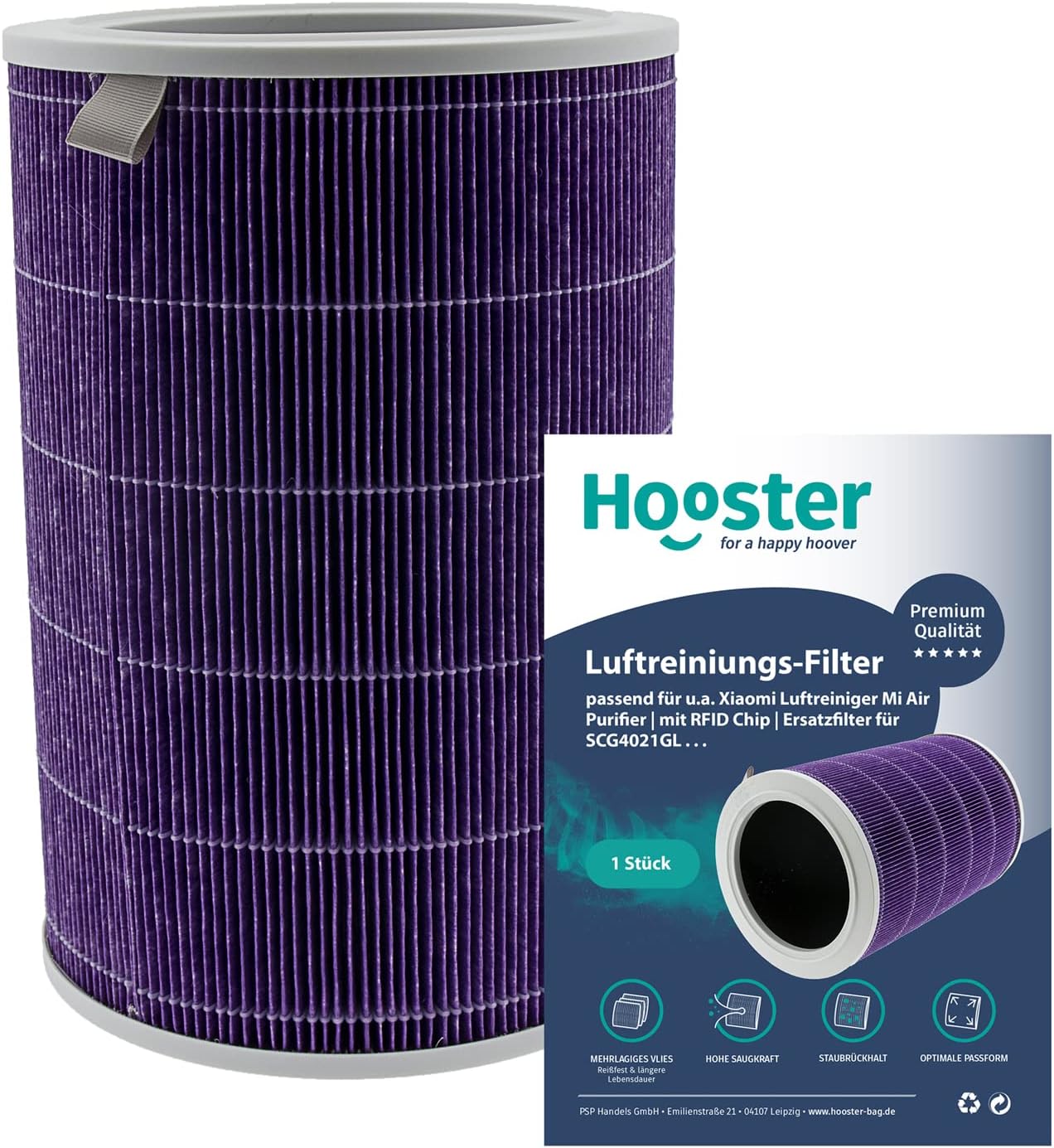 Xiaomi Luftreiniger Ersatzfilter 5 Stück - Mehrschichtige Filter Für Saubere Luft