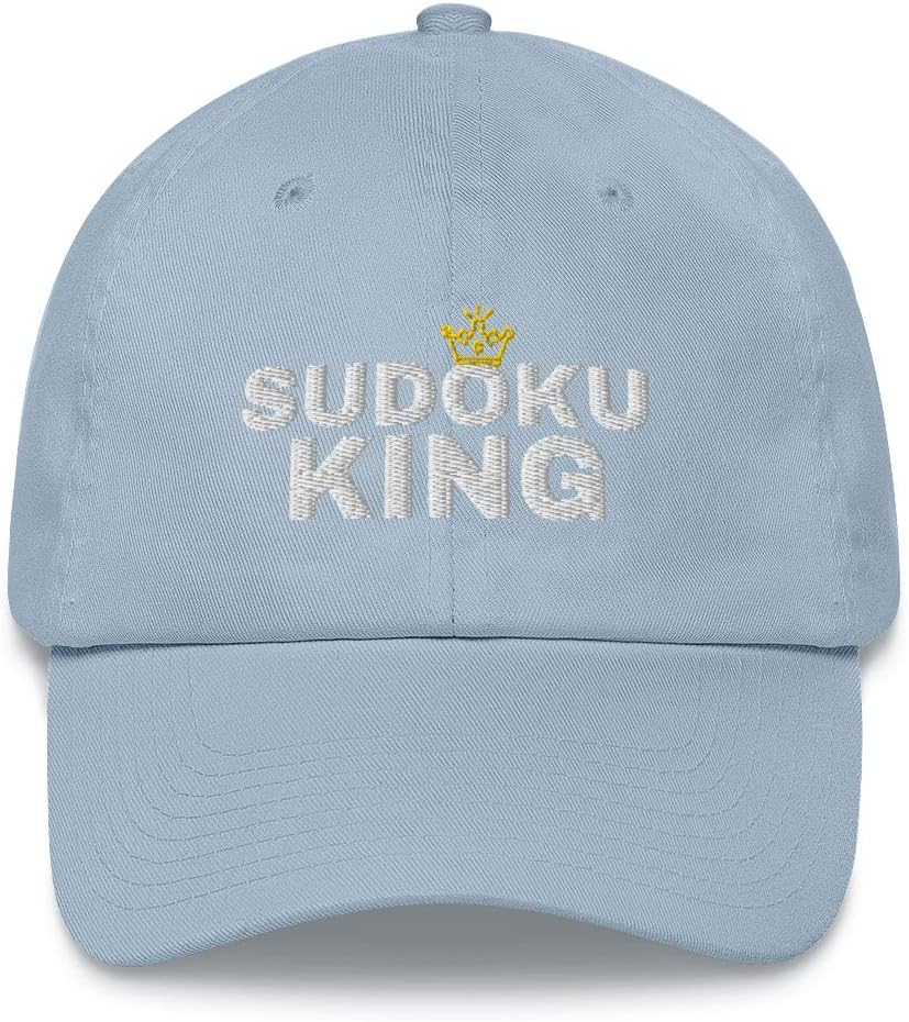 Sudoku King Embroidered Dad Hat Baseball Cap Cotton Adjustable Sudoku Player Gift Sudoku Puzzle Lover