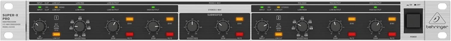 Behringer SUPER-X PRO CX2310 front panel controls