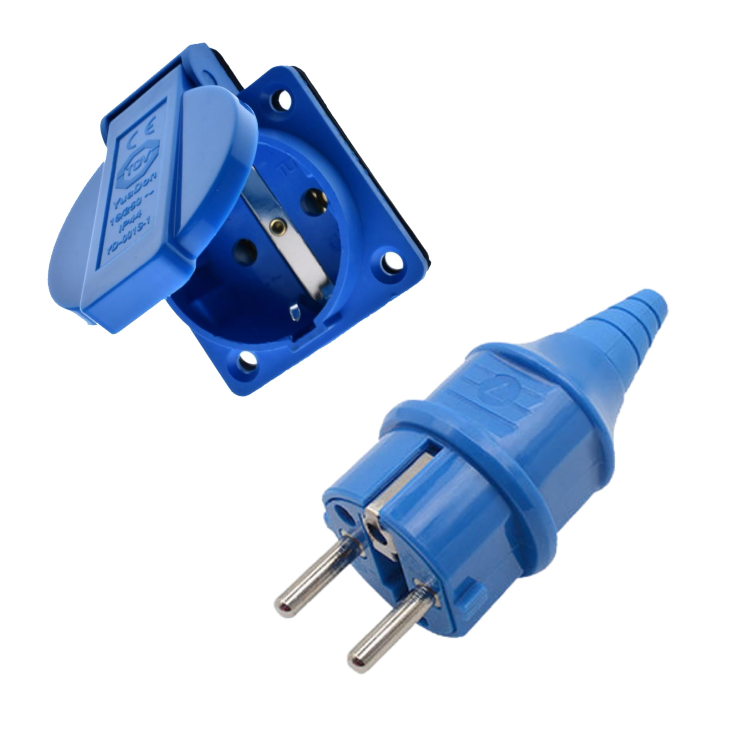 LEYDEN® 2P+E, 16A, 220VAC, Industrial Panel Socket With Plug IP44 ...