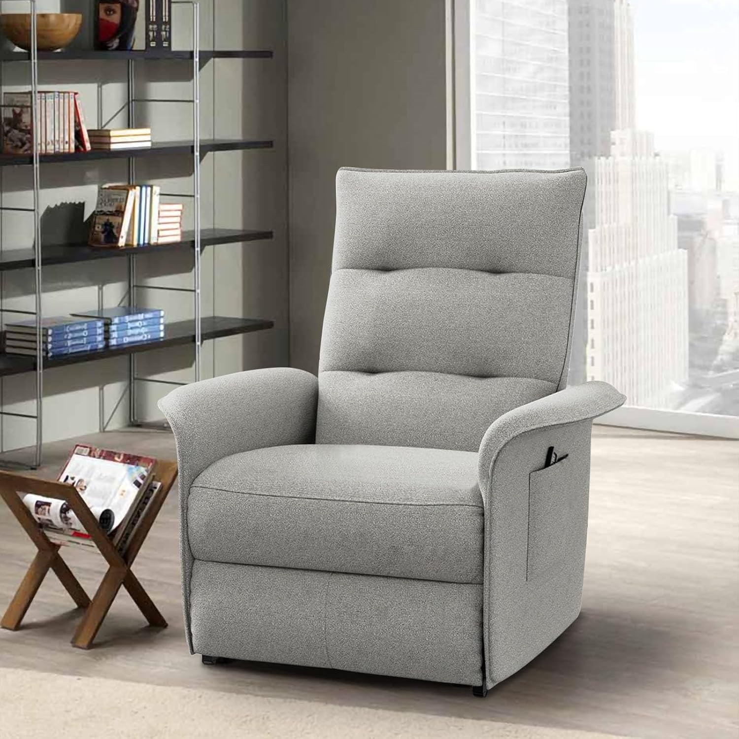 Sillón Relax Eléctrico con Respaldo Inclinable, Capacidad 150 kg - Elegancia y Confort para el Hogar y la Oficina