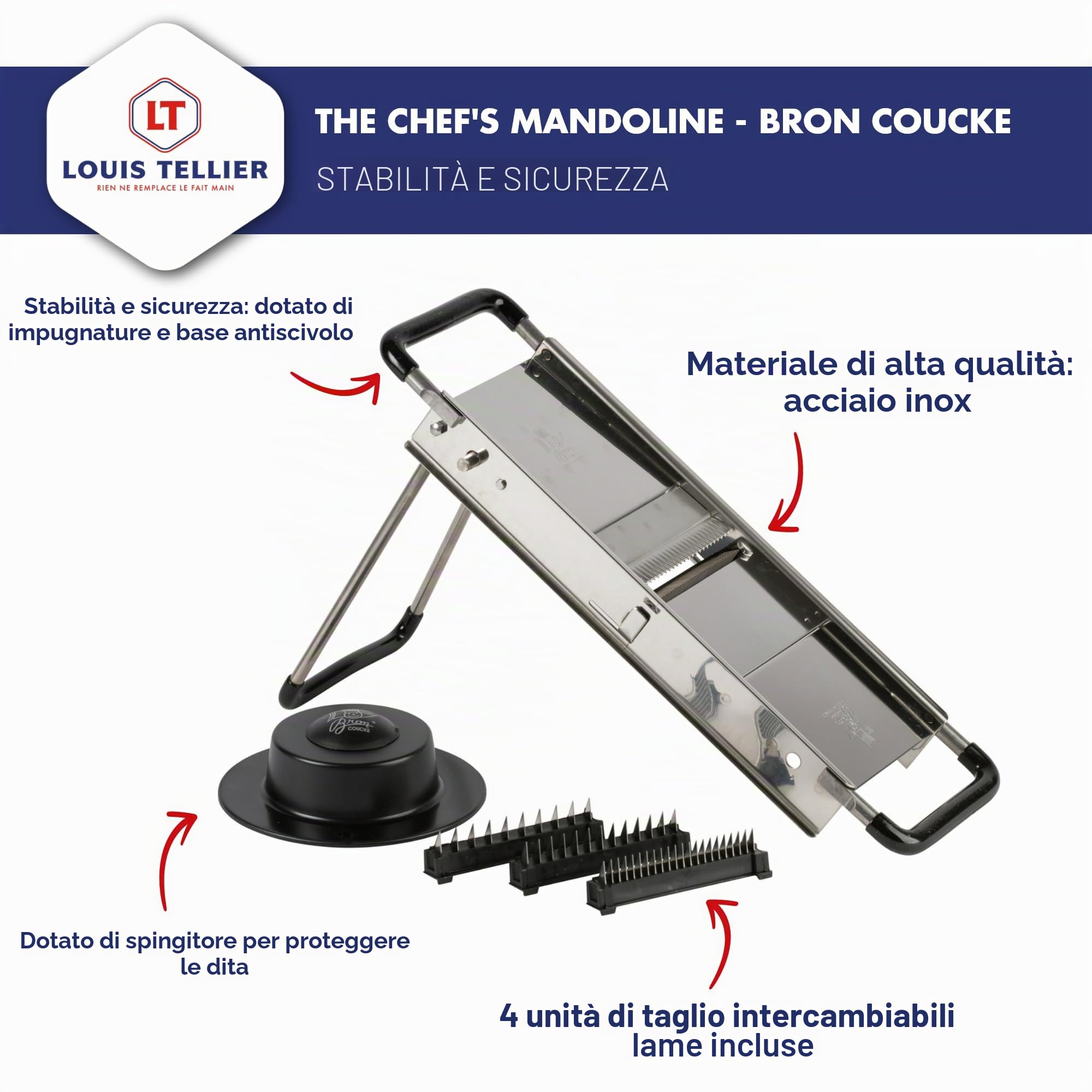 Bron Coucke 15000 - Mandolina da Chef, Colore: Neutro