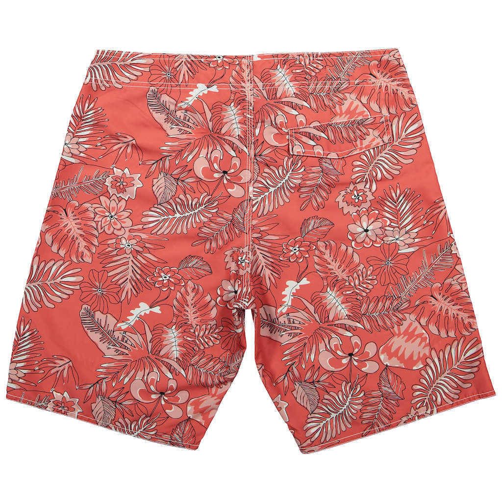 Panareha Boardshorts in Poliestere Riciclato Waikiki Rosso (44)