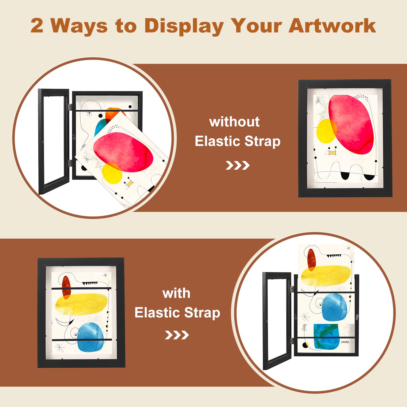 テクスチャーアート専用枠 #202#203#146#149#187 Amazon.com: uxcell Art Frame Changeable, Magnetic Wood Art