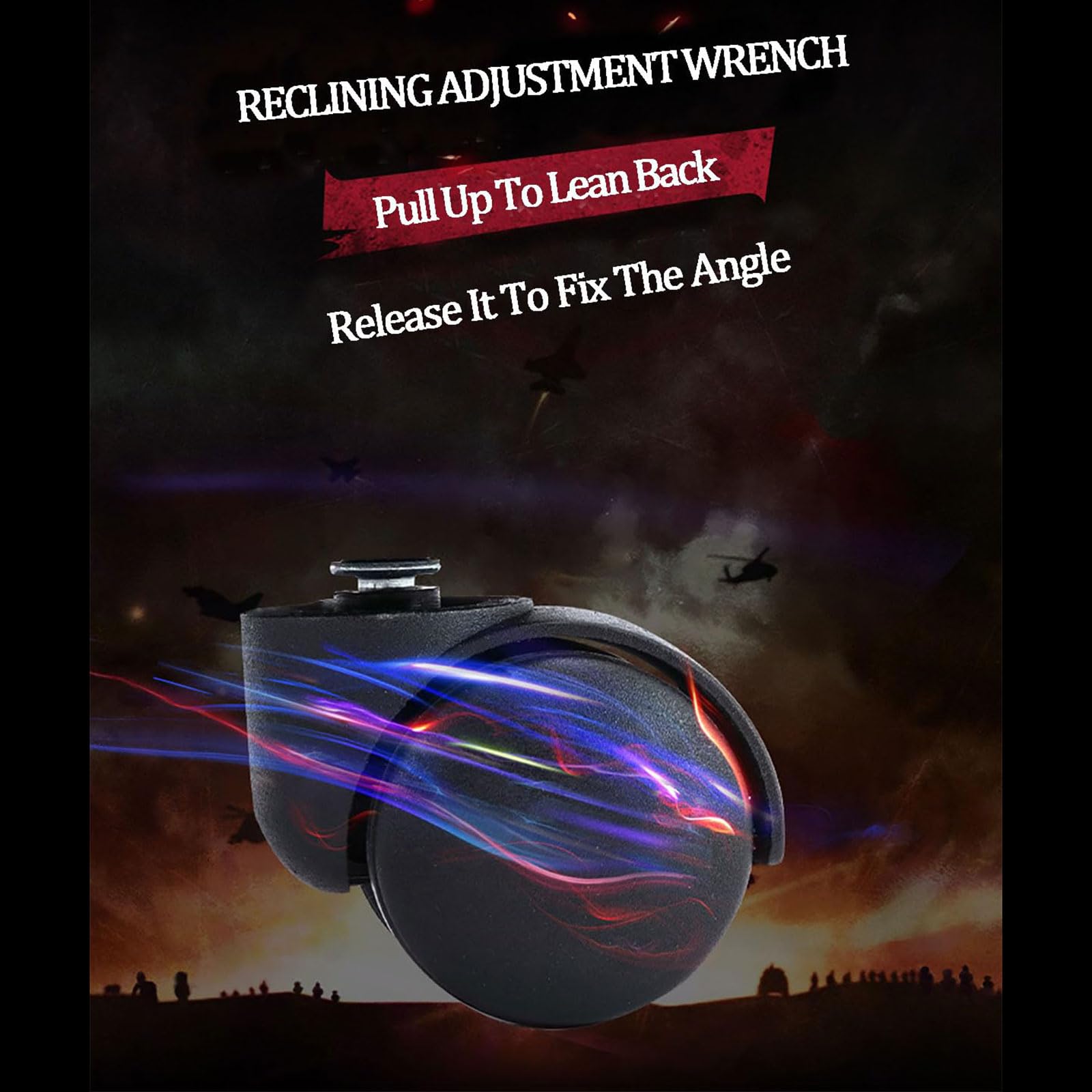 Gaming-Stuhl mit Lendenwirbelstütze, ergonomischer Bürostuhl mit hoher Rückenlehne mit PU-Leder und einziehbarer Fußstütze für Komfort beim Gaming und im Büro