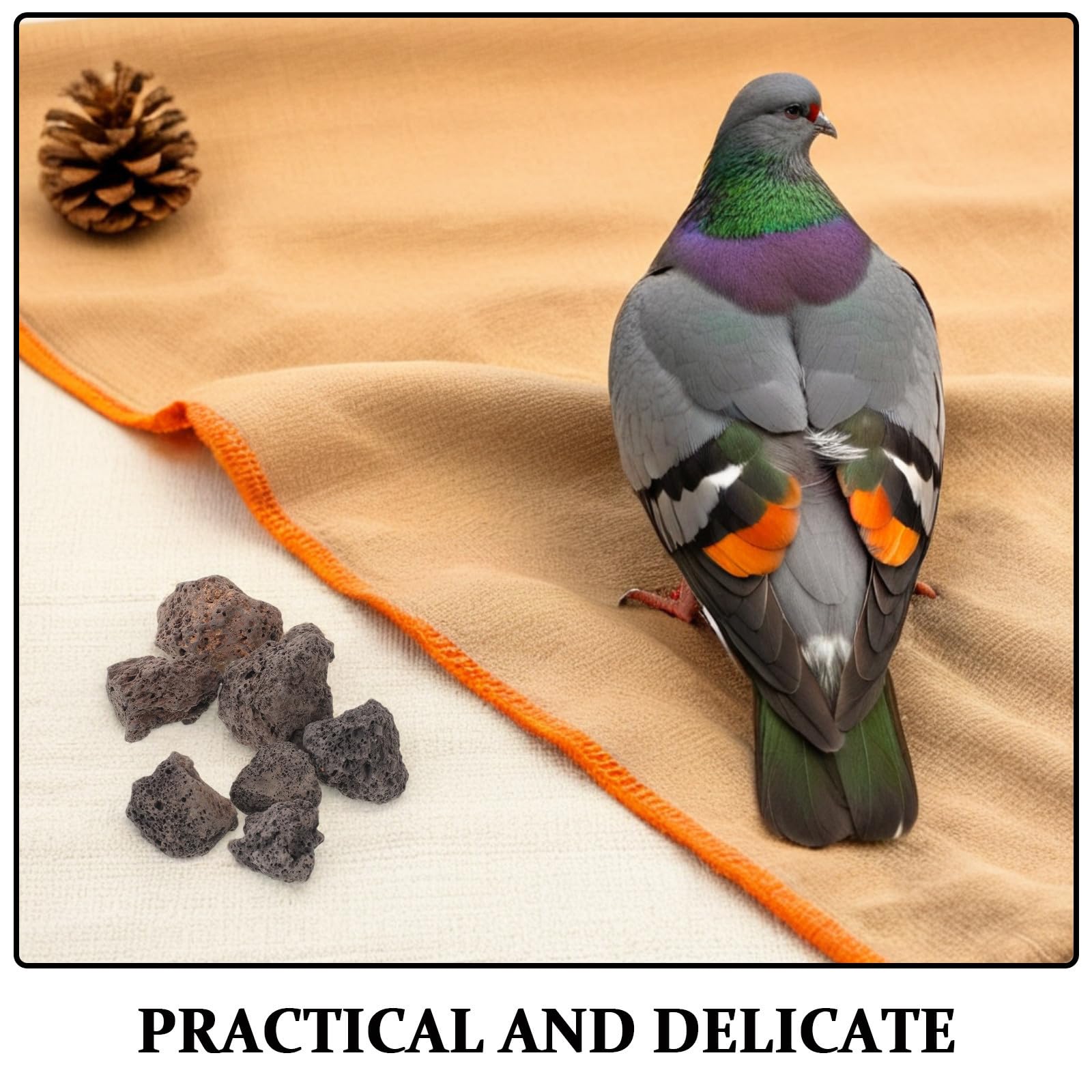 UKCOCO Piedras Volcánicas Naturales Decorativas Roca Volcánica para Acuario Piedra Negra 1,1kg para Terrarios y Plantas, Decoración de Jardín, Filtración de Agua