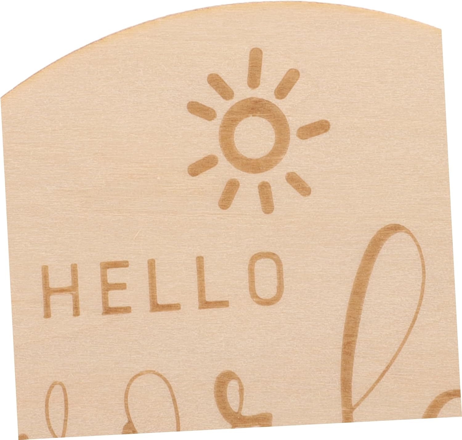 5pcs Commemorative Cards Birth Announcement Sign Wooden Name Sign for Shower