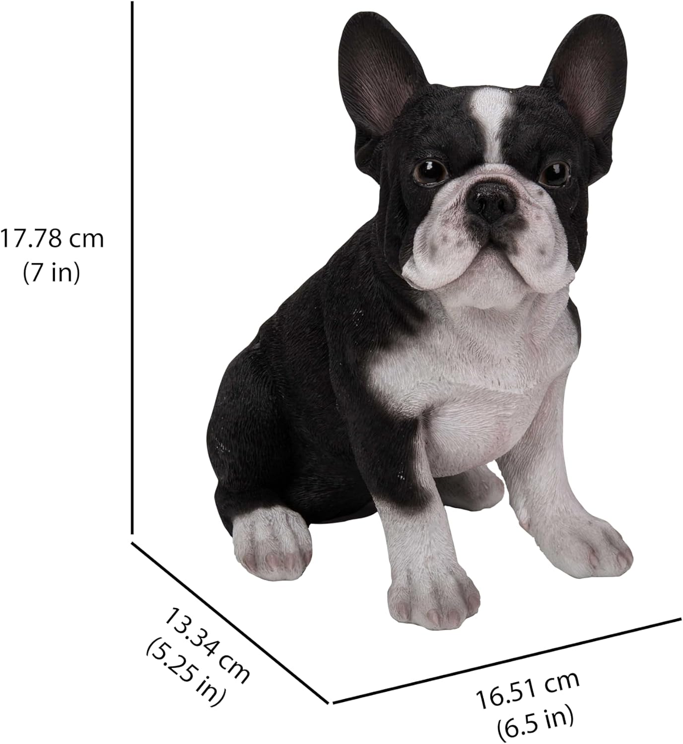Hi-Line Gift Ltd Sitting French Bulldog Puppy Statue