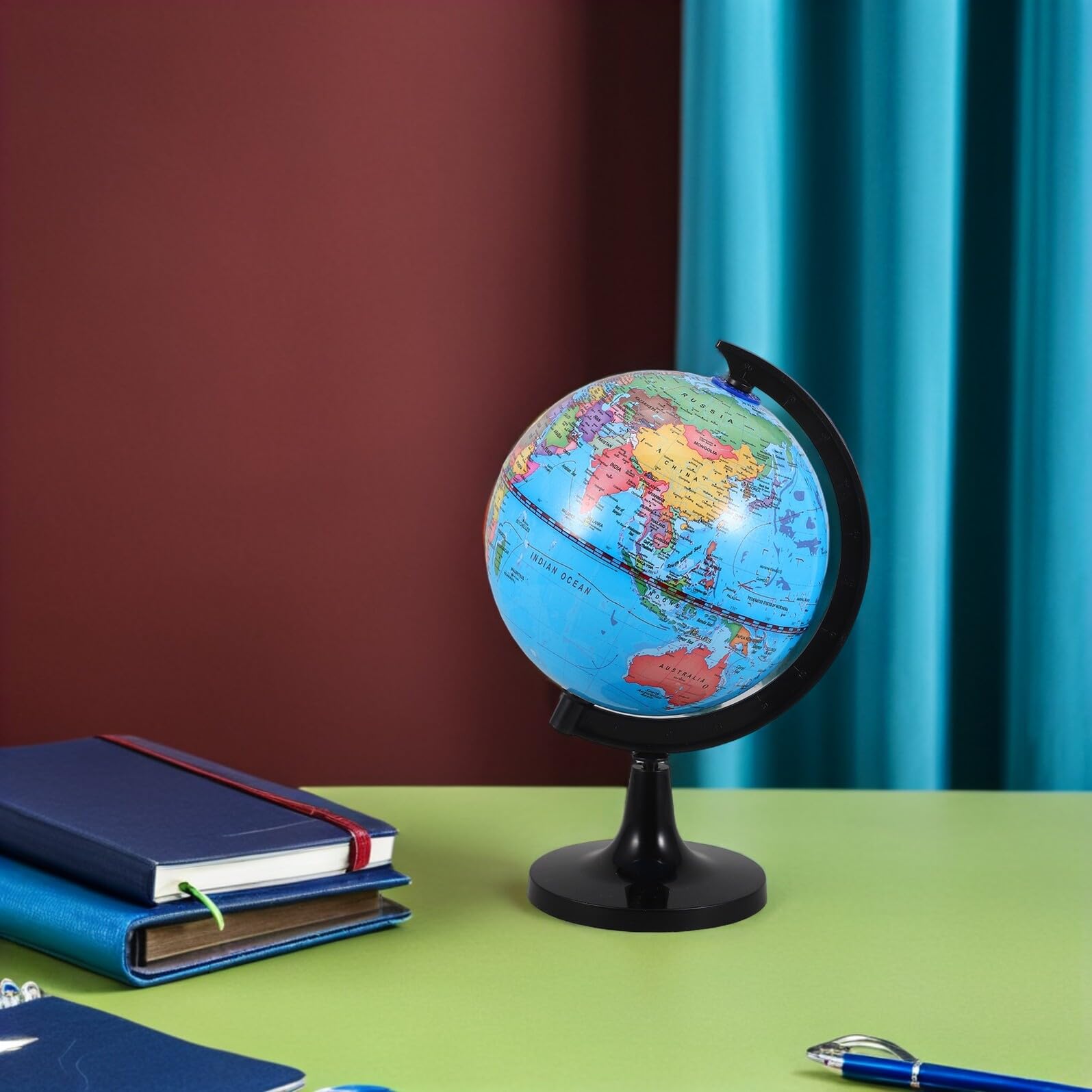 Sewroro Globo Terráqueo Montessori Aula Globo Giratorio Aprendizaje Infantil Decoración Accesorios de Oficina