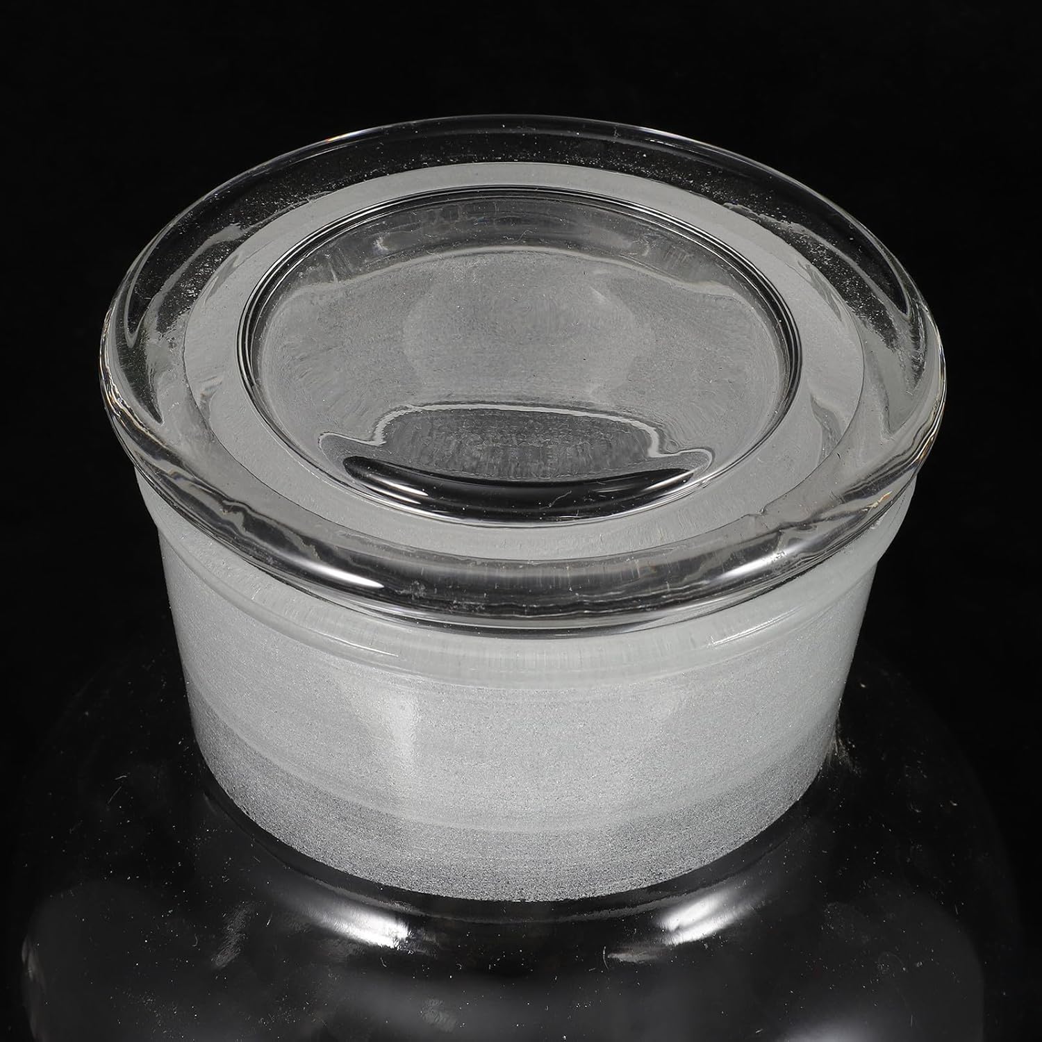 Sosoport Large Capacity Glass Storage Jar 2.5l Wide Mouth Airtight Canister for Pantry Grain Flour Coffee Storage with Lid for Home Kitchen Organization