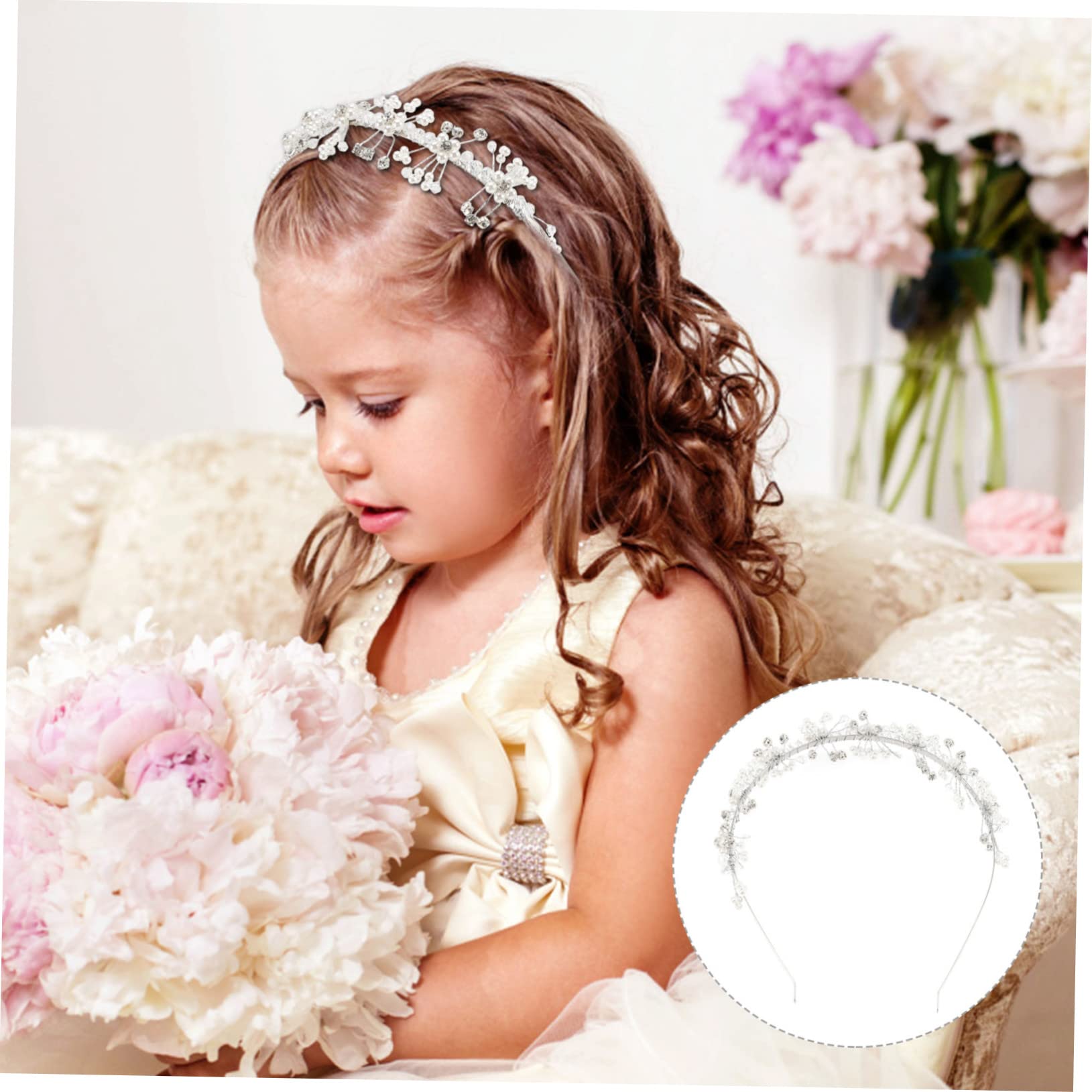 ifundom 5 Stücke Baby Mädchen Stirnband Hochzeit Kopfschmuck Und Kristall Stirnband Für Mädchen Für Party Urlaub