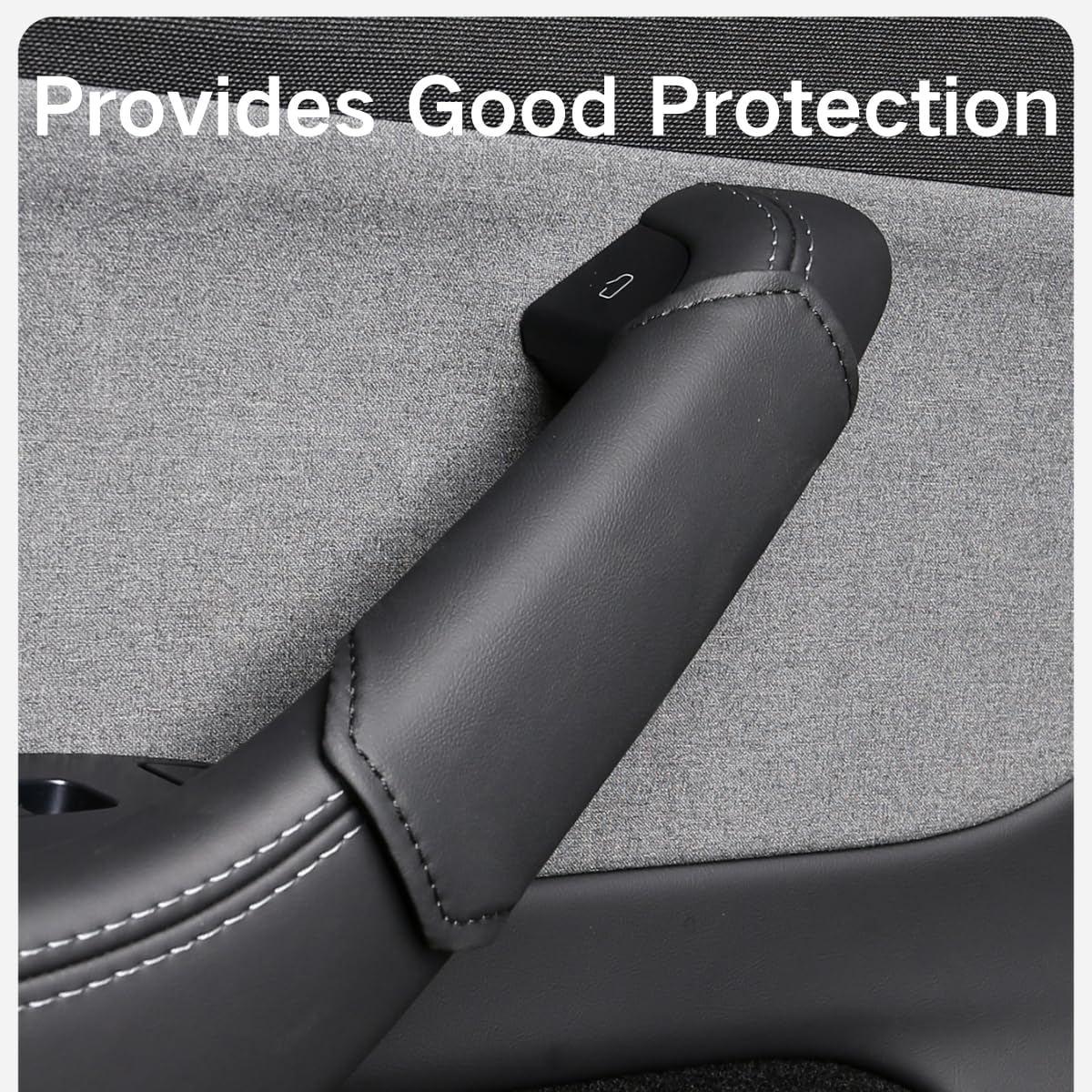4PCS Door Handle Cover for Tesla Model Y Juniper 2026 Door Handle Protector Grab Anti-Scratch Handle Covers Front Rear Door Pull Handle Cover Tesla Model Y Juniper Accessories (Black)