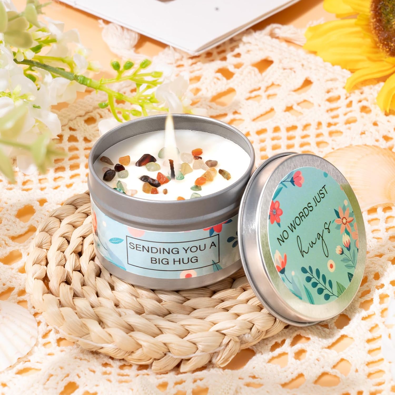 Get Well Gifts for Women, After Surgery Recovery Gifts, Sunflower Gifts for Women Gifts Baskets Feel Better Soon, Birthday Gift Thinking of You Care Package for Mom Her Friend Sister Wife - Image 4