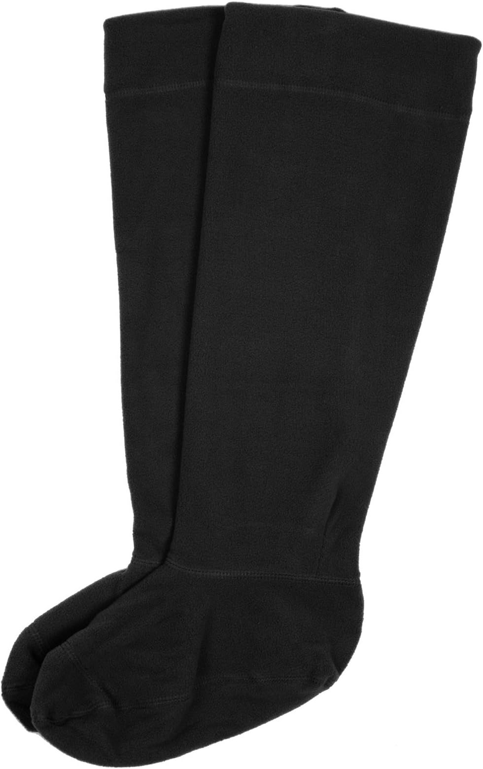 Adults Fleece Welly Liner Socks Wellies Boots Durable Warm Soft - Black UK 7-8