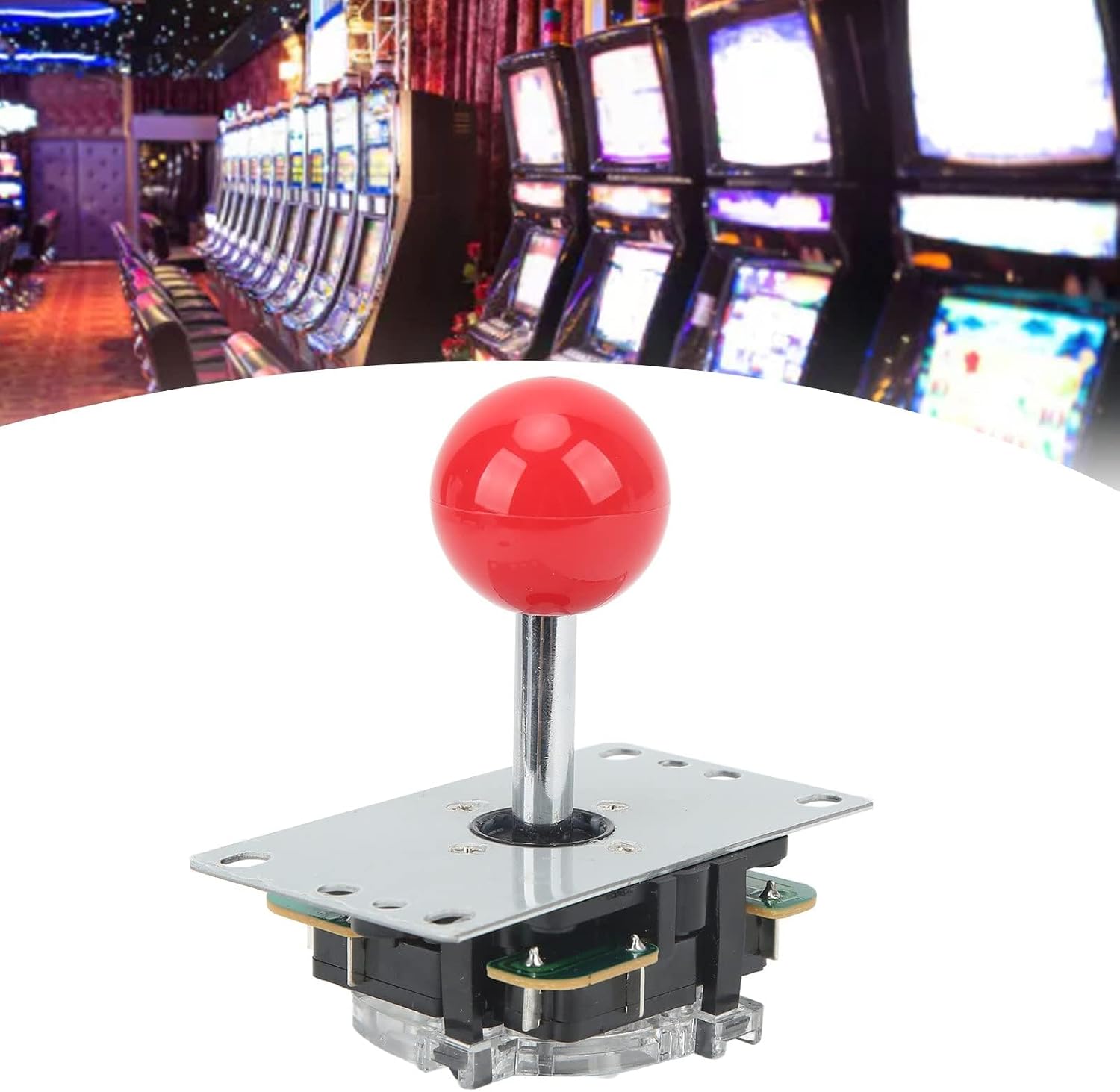 HERCHR Arcade Joystick Classic Competition Gamepad DIY Joystick Pin Circuit Board with Ball Head for Arcade Machine Games Fighting Stick