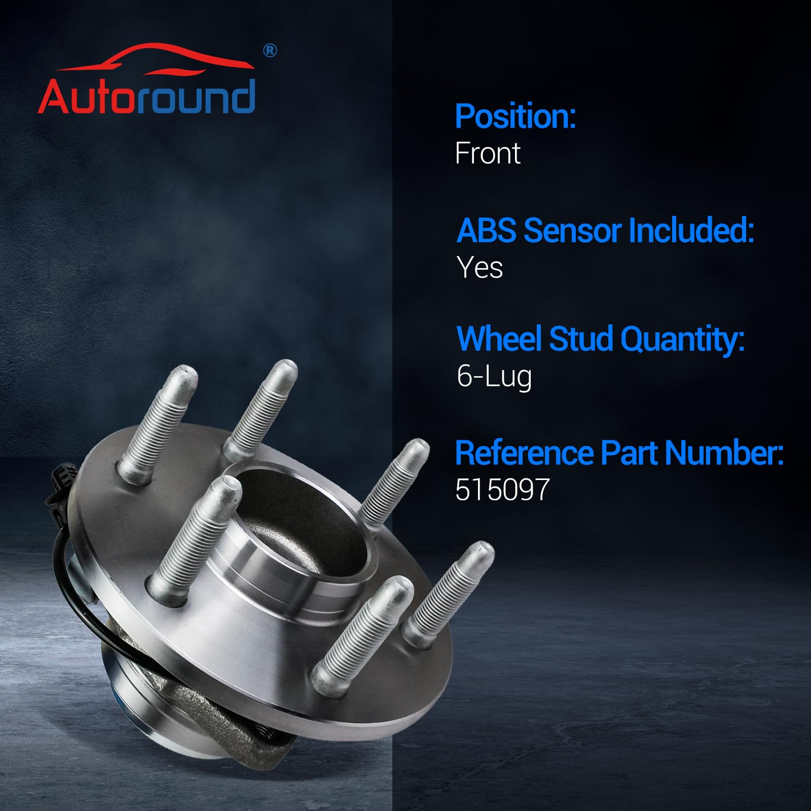 Amazon.com: Autoround 515097 [2WD] Pair 2 Front Wheel Bearing and