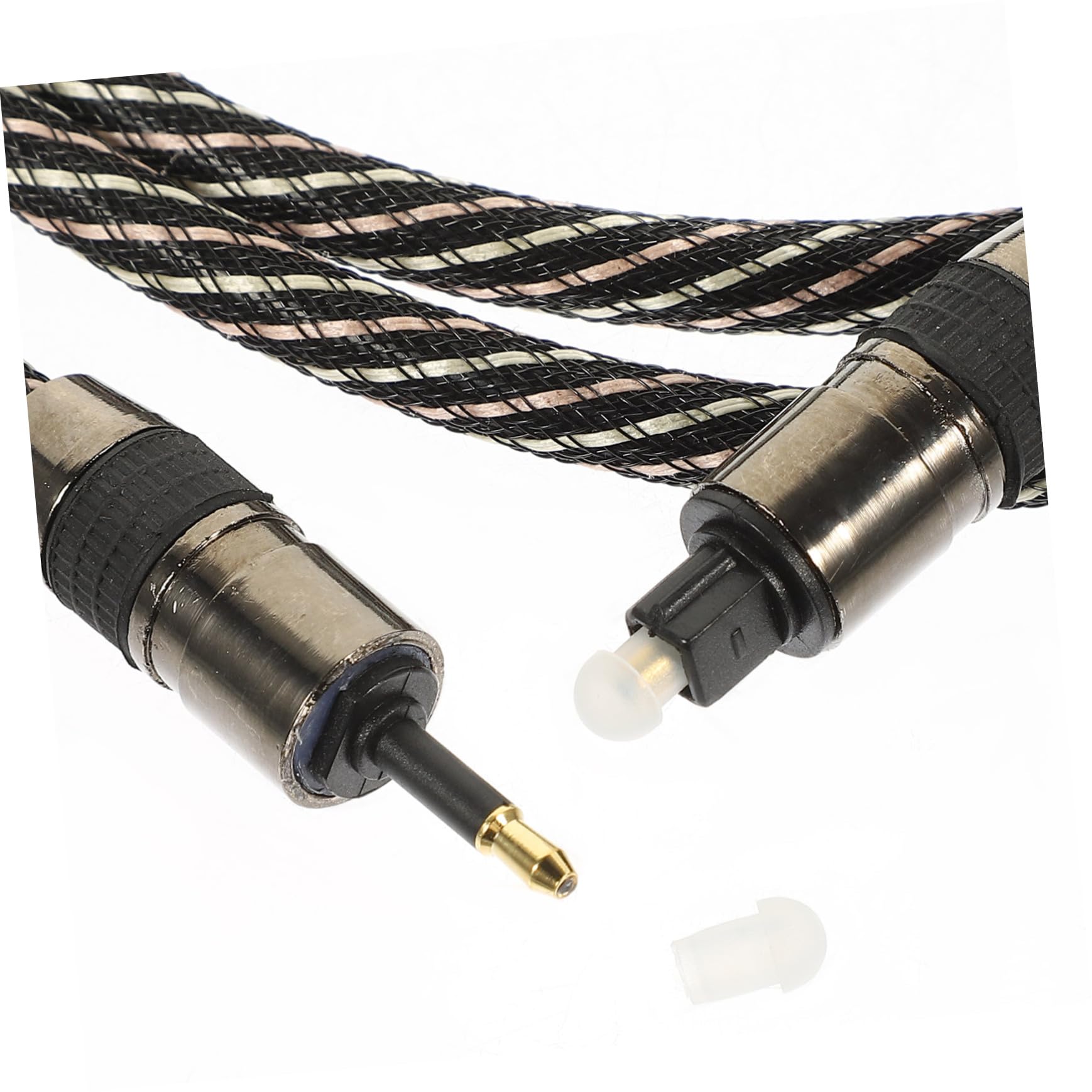 jojofuny 3pezzi Cavo Audio Ottico Digitale Da Metri Connettore Quadrato Rotondo Per Sound Bar Console Di Gioco e Home Theater Alta Risoluzione Del Suono e Design Resistente
