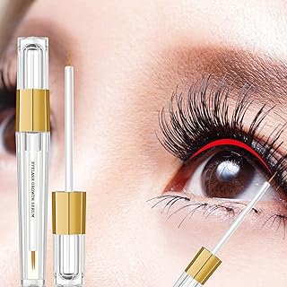 Eyelash Growth Serum | Organic Eyelash Serum for Growth and Thickness,Lash Serum Growth Rapid Lash Extensions Natural Eyelash Serum Enhancer Eyebrow Growth Serum,Long Lashes Booster,Vegan(3ml)